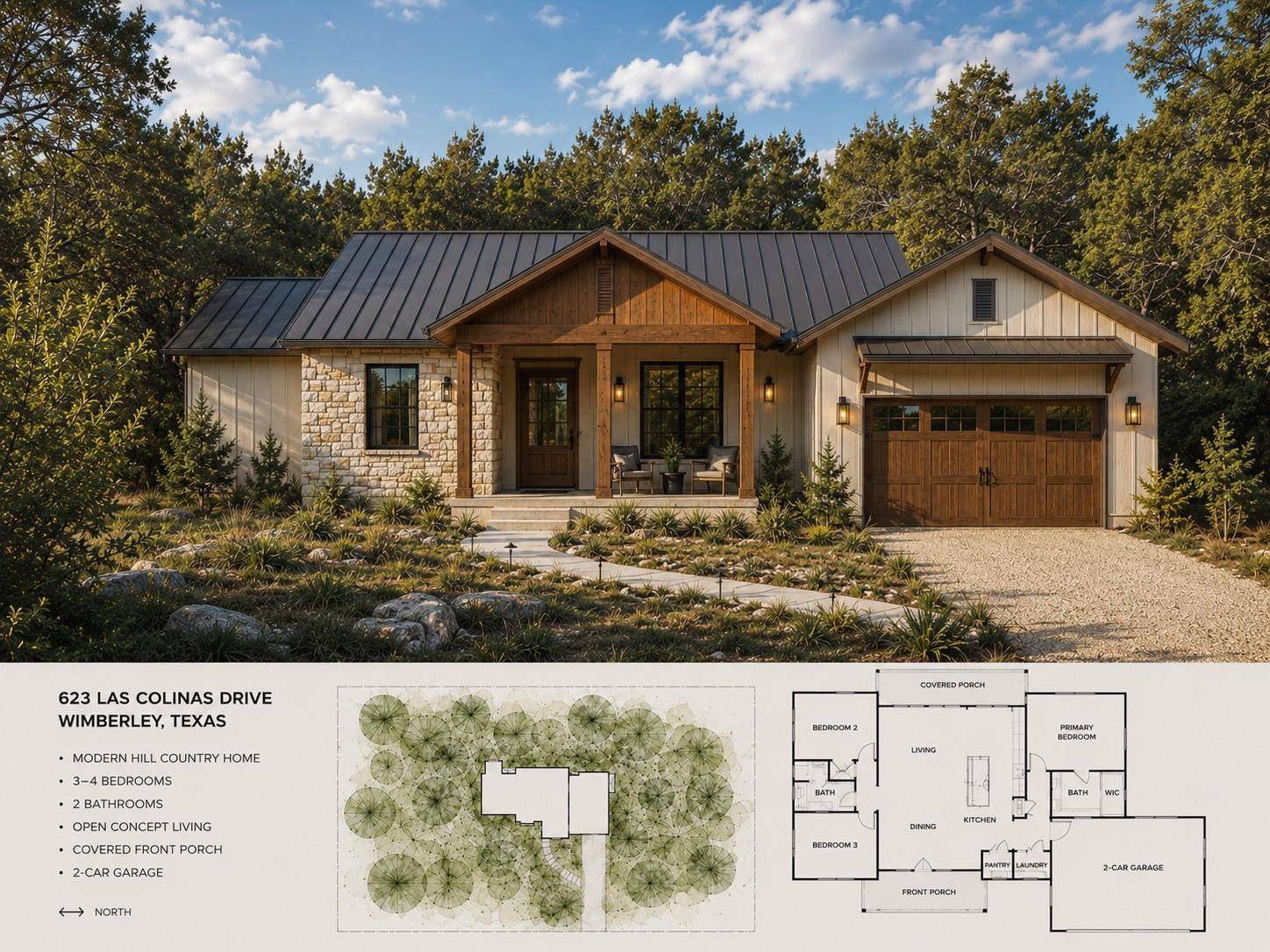 623 Las Colinas DR, Wimberley, TX 78676