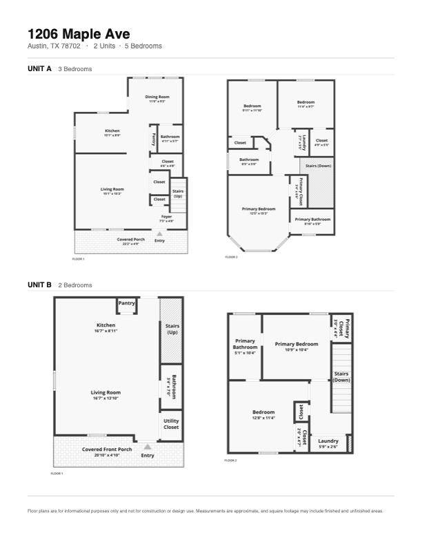 1206 Maple Ave #A/B, Austin, TX 78702