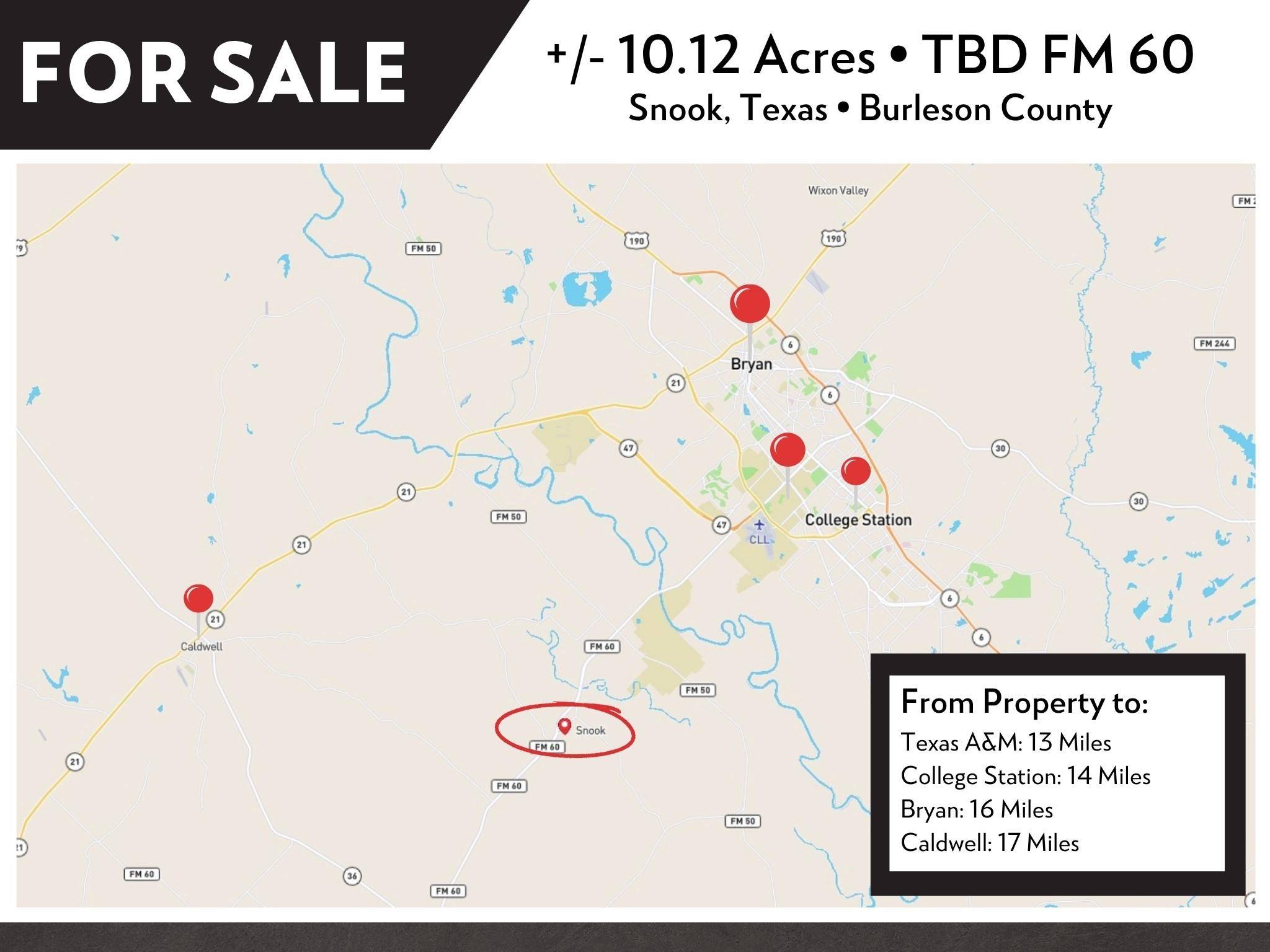 TBD FM 60, Snook, TX 77878