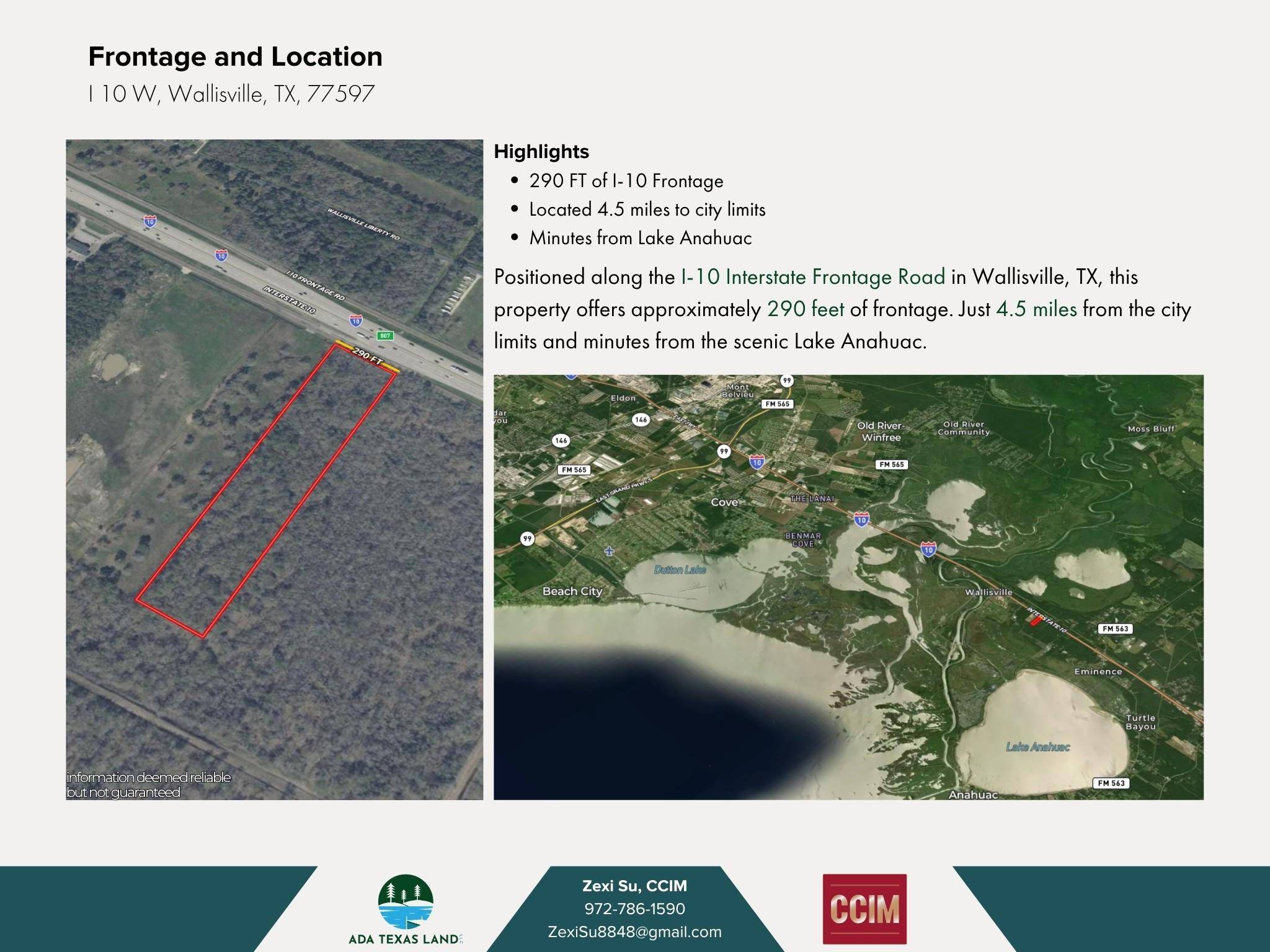 0 I-10 HWY, Anahuac, TX 77597