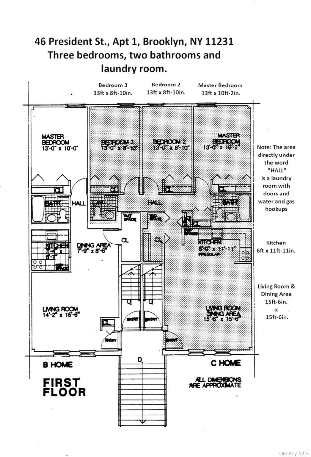 46 President ST #1 (1st Fl), Brooklyn, NY 11231