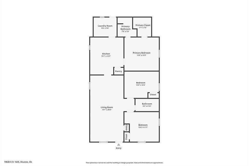 19630 E County Road 1635 RD, Olustee, OK 73560