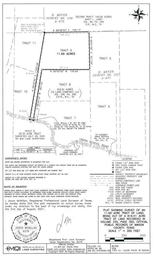 000A Union School House RD, Mason, TX 76856