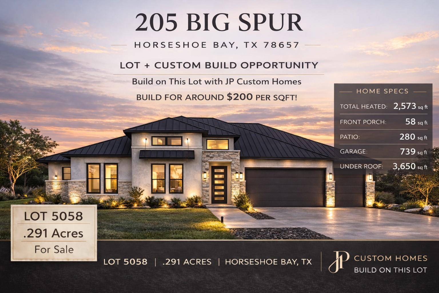 205 Big SPUR, Horseshoe Bay, TX 78657