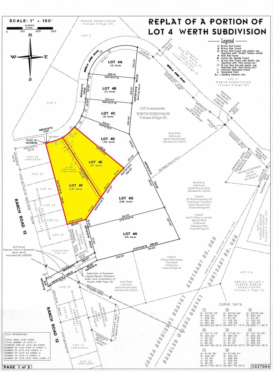 31822 Mirela Anne RD #Lot 4F & 4E, Dripping Springs, TX 78620
