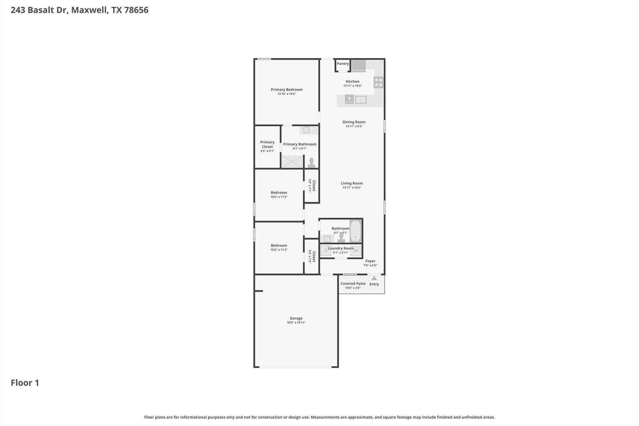 243 Basalt DR, Maxwell, TX 78656