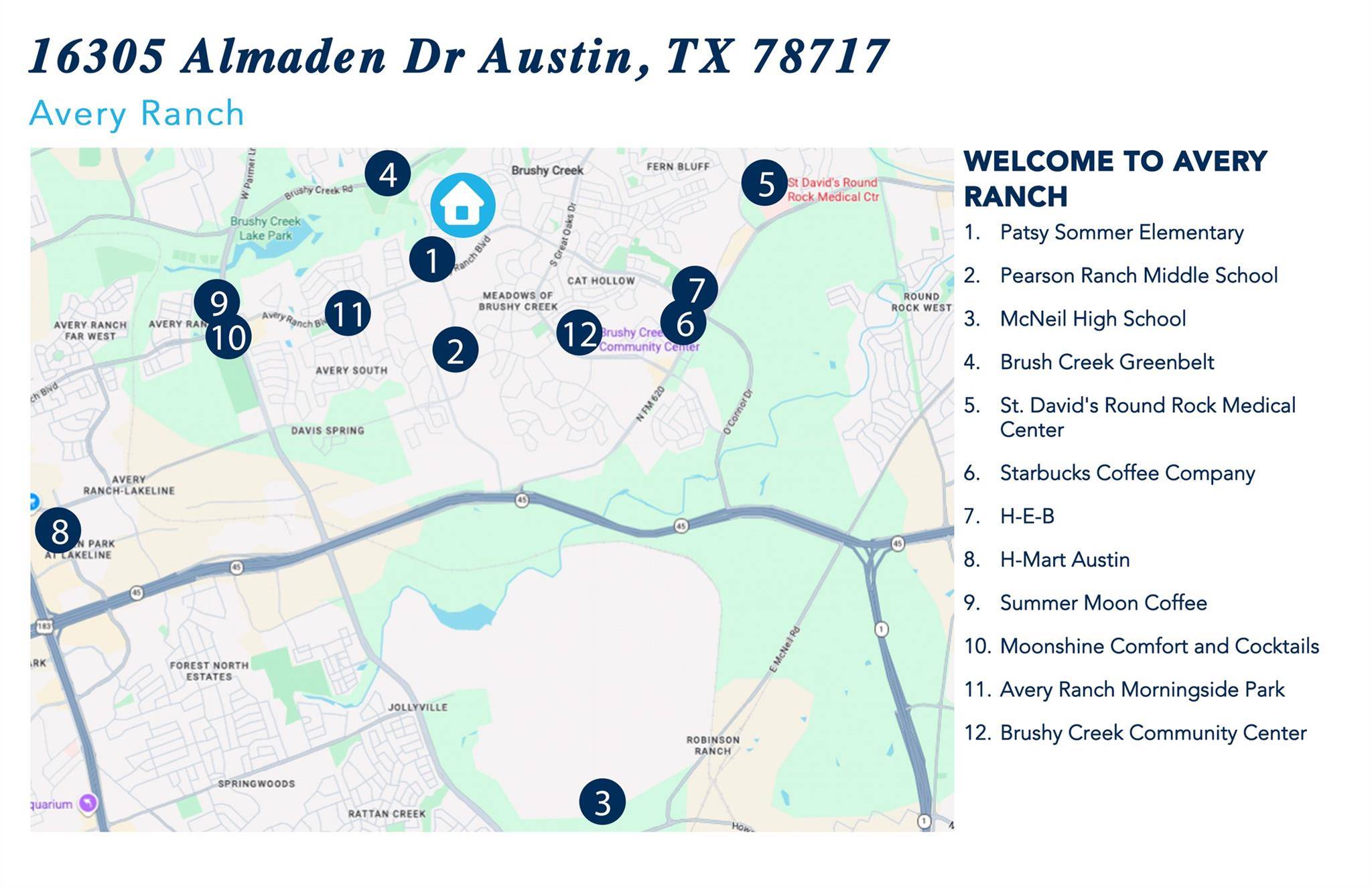 16305 Almaden DR, Austin, TX 78717