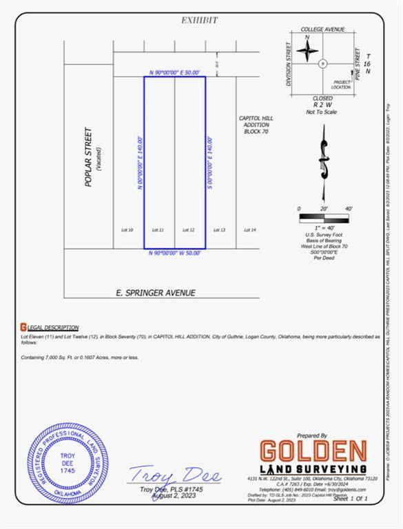 1416 E Springer AVE, Guthrie, OK 73044