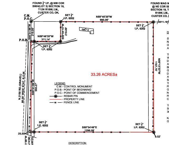 N 2150 RD, Foss Lake, OK 73647