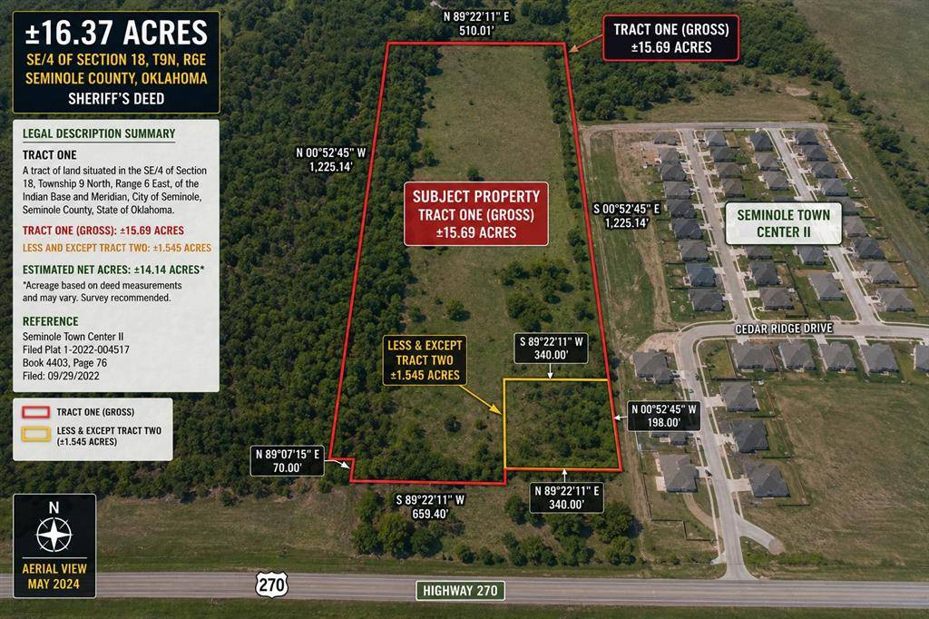 Cedar Ridge RD, Seminole, OK 74868