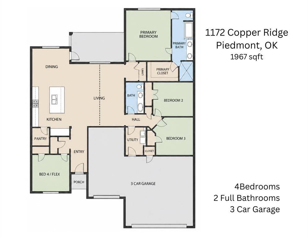 1172 Copper Ridge CIR, Piedmont, OK 73078