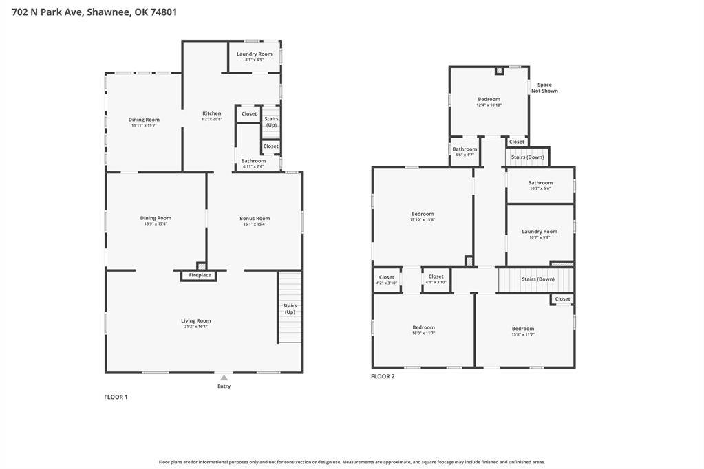 702 N Park AVE, Shawnee, OK 74801