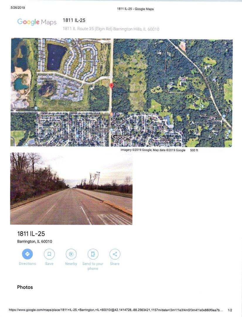 1811 IL Rte 25 (Elgin) RD, Barrington, IL 60010