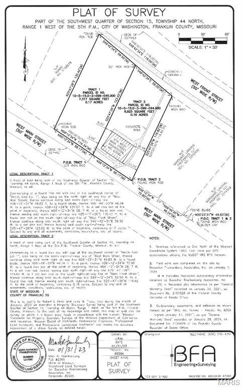 - W Front ST, Washington, MO 63090