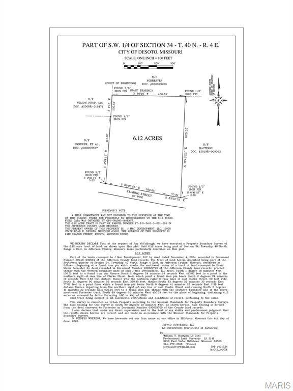 1410 Clarke ST, De Soto, MO 63020
