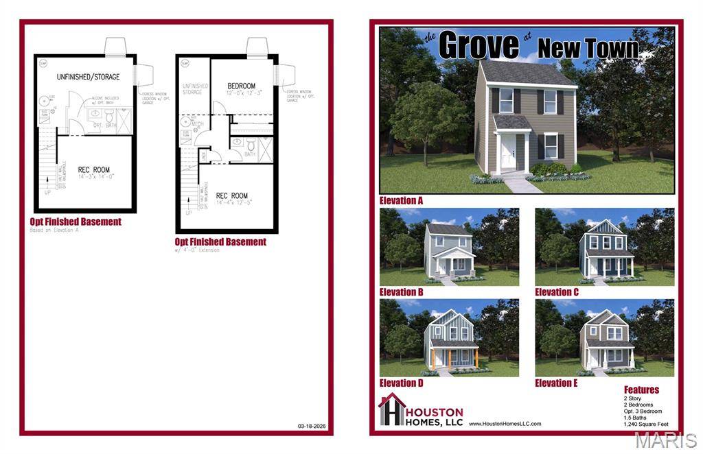 0-TBB Grove-2bdr -4(NT) detached, St Charles, MO 63301