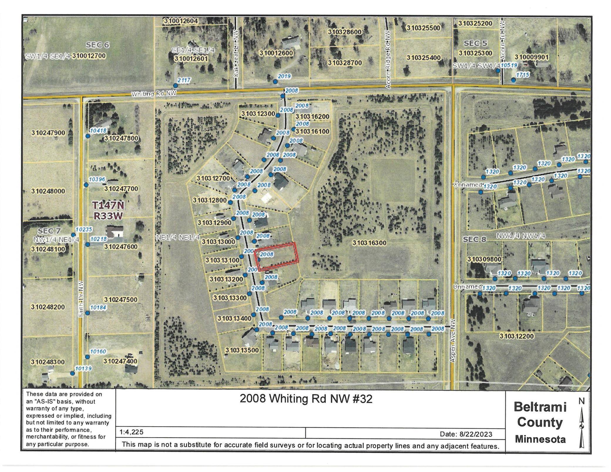 2008 Whiting #32 RD NW, Bemidji, MN 56601