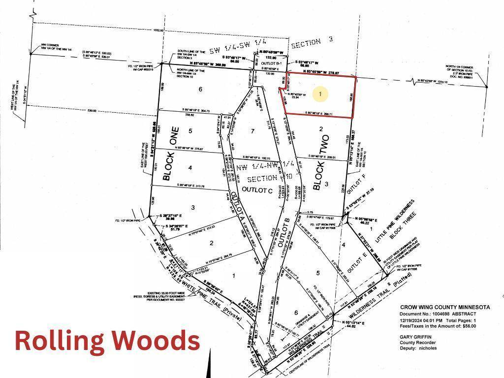 L1B2 Wilderness Pkwy, Crosslake, MN 56442