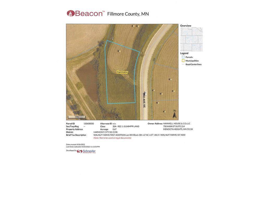 TBD ( Lot 1, Blk 1) 3rd AVE SE, Harmony, MN 55939