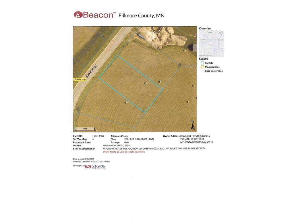 TBD ( Lot 3, Blk 2) 3rd AVE SE, Harmony, MN 55922
