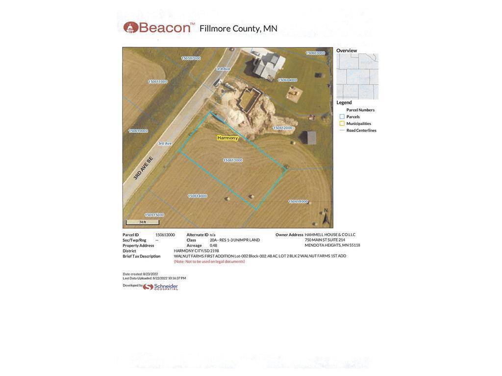 TBD ( Lot 2, Blk 2) 3rd AVE SE, Harmony, MN 55939