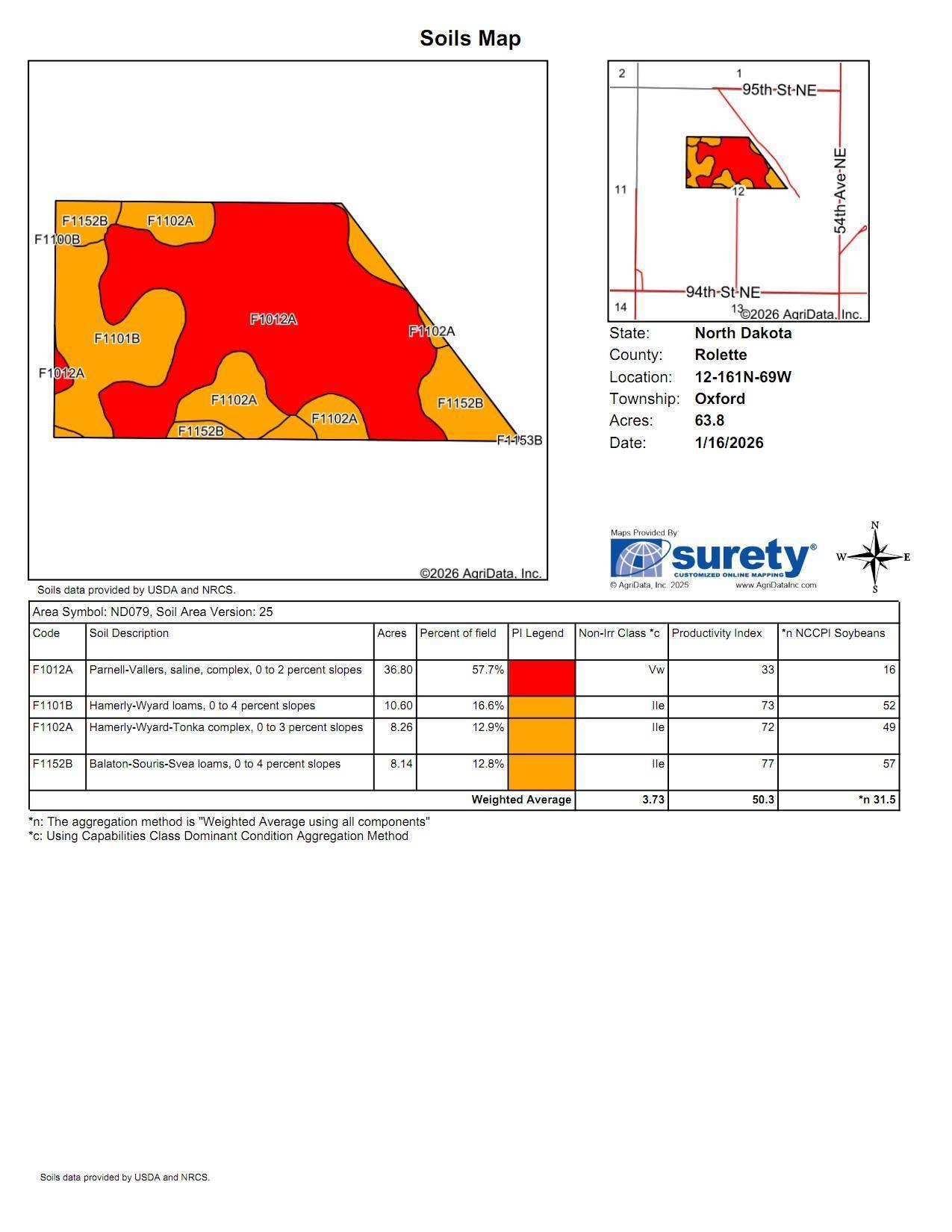 TBD 53 1/2 Ave NE, Rolla, ND 58367