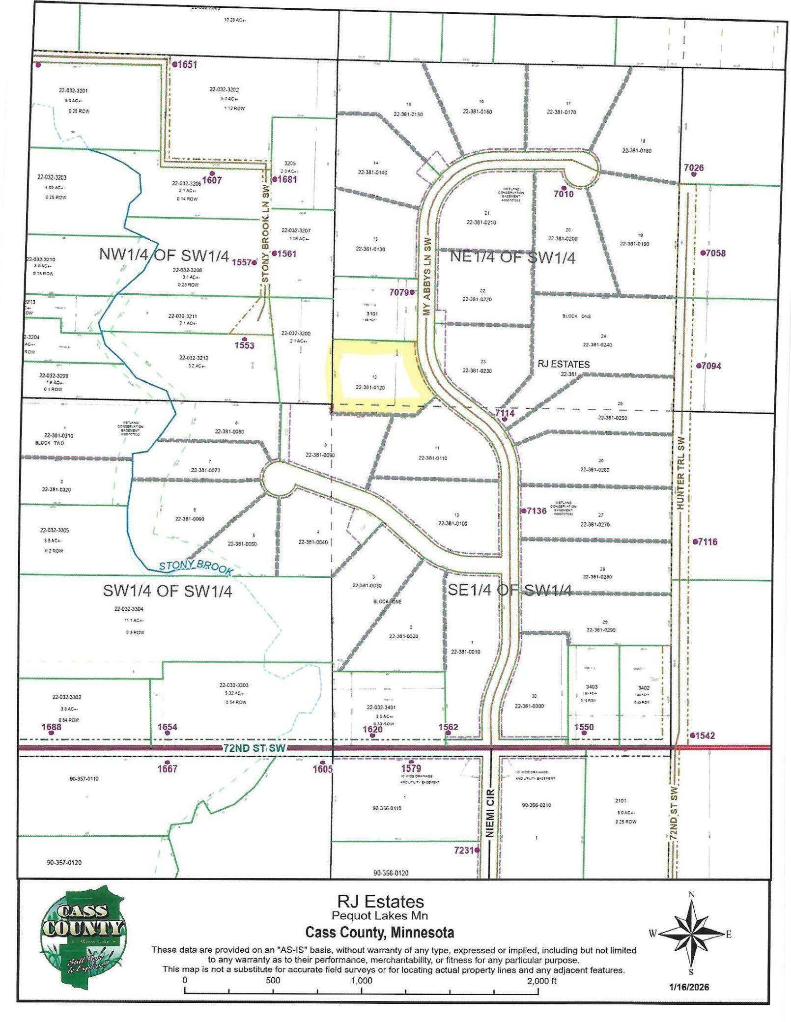 XX12 TBD My Abbys Way Lane SW, Pequot Lakes, MN 56472