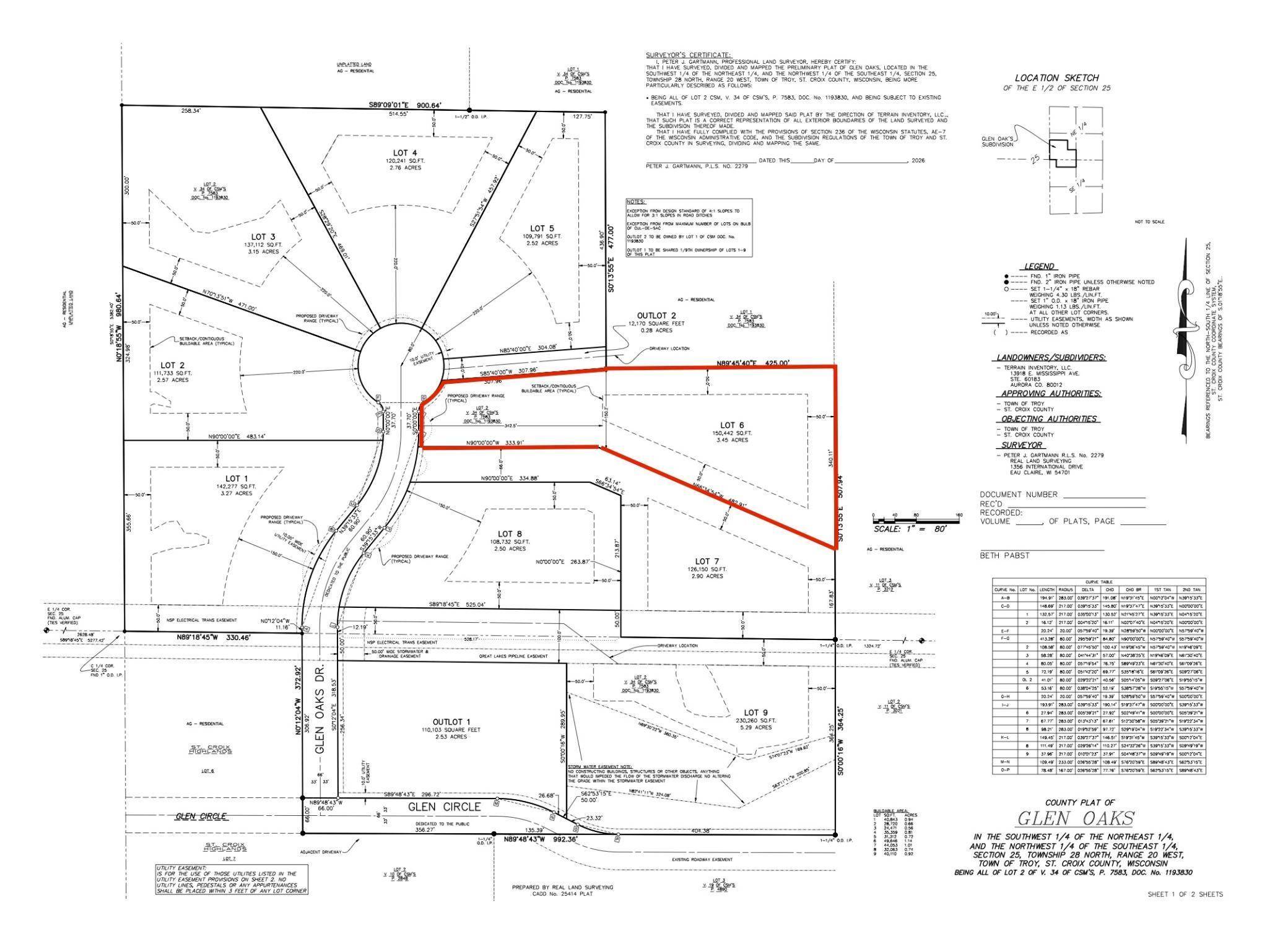 153 (Lot 6) Glen Oaks DR, River Falls, WI 54022
