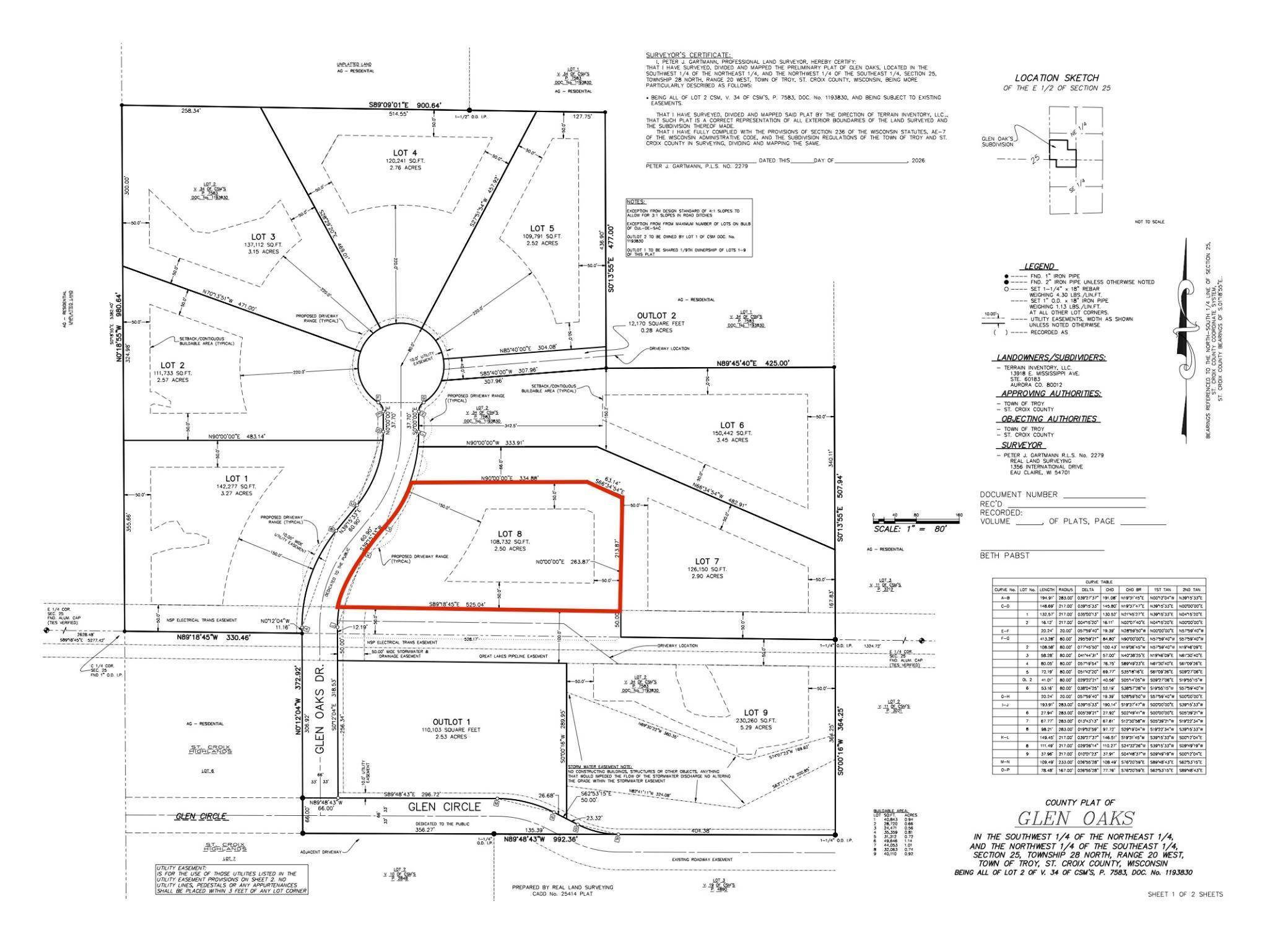149 (Lot 8) Glen Oaks DR, River Falls, WI 54022