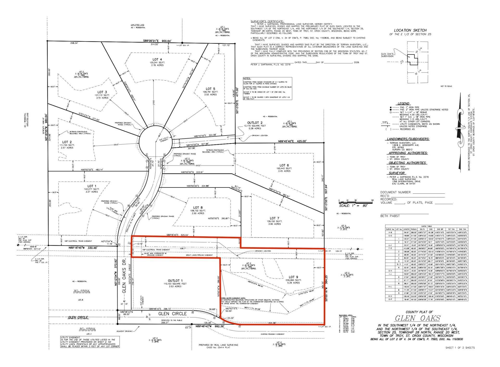 145 (Lot 9) Glen Oaks Drive, River Falls, WI 54022