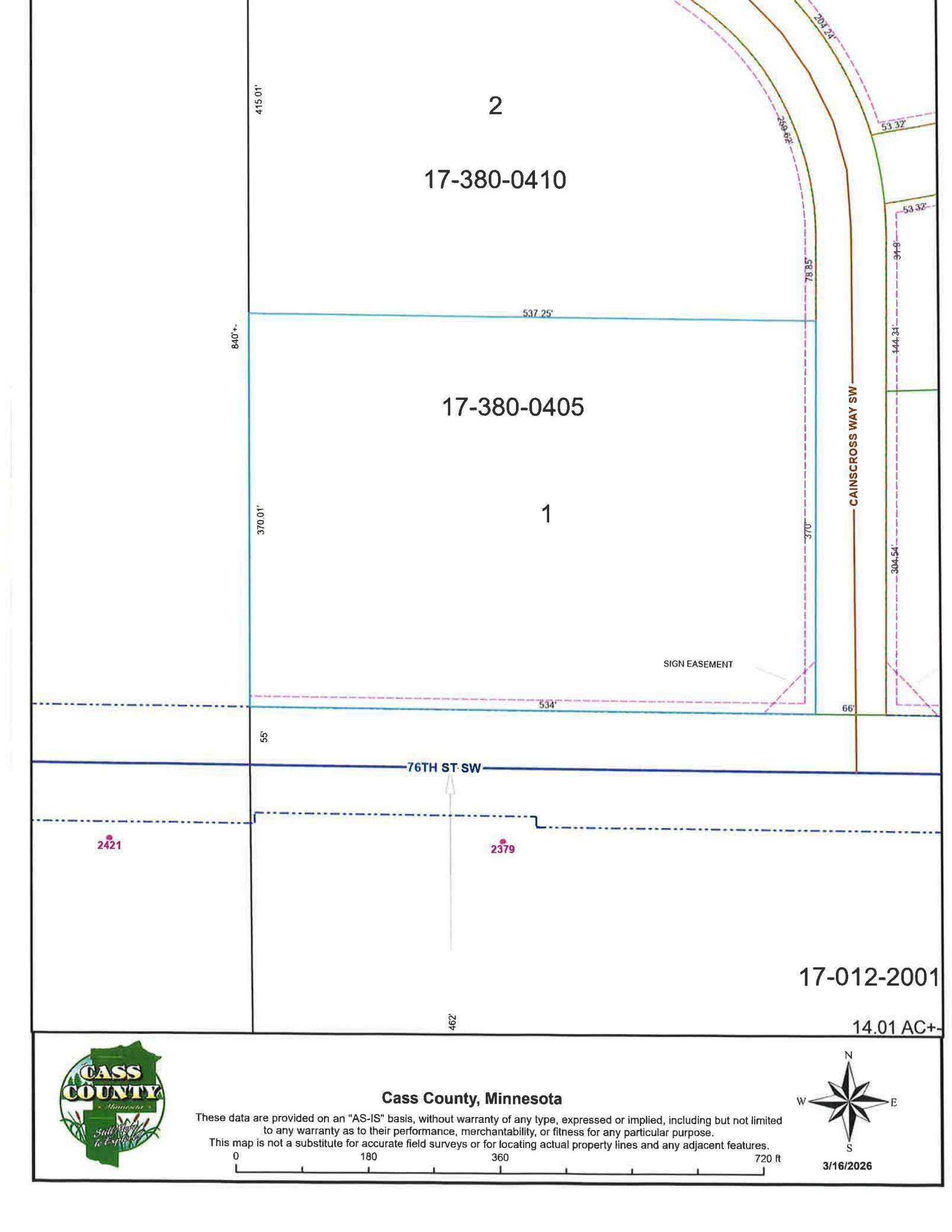 TBD Caincross WAY SW, Pequot Lakes, MN 56472