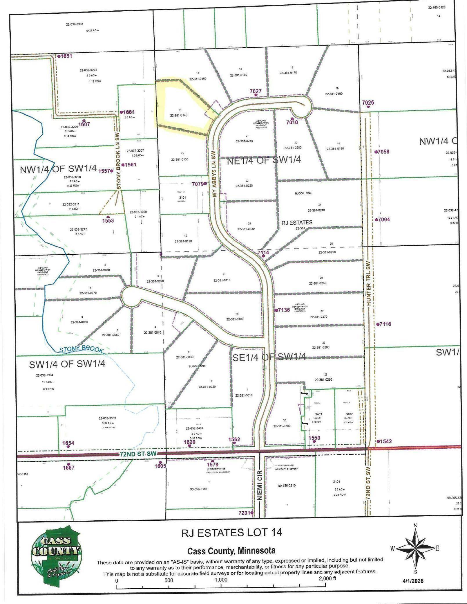 TBD Lot 14 My Abbys Way Lane SW, Pequot Lakes, MN 56472