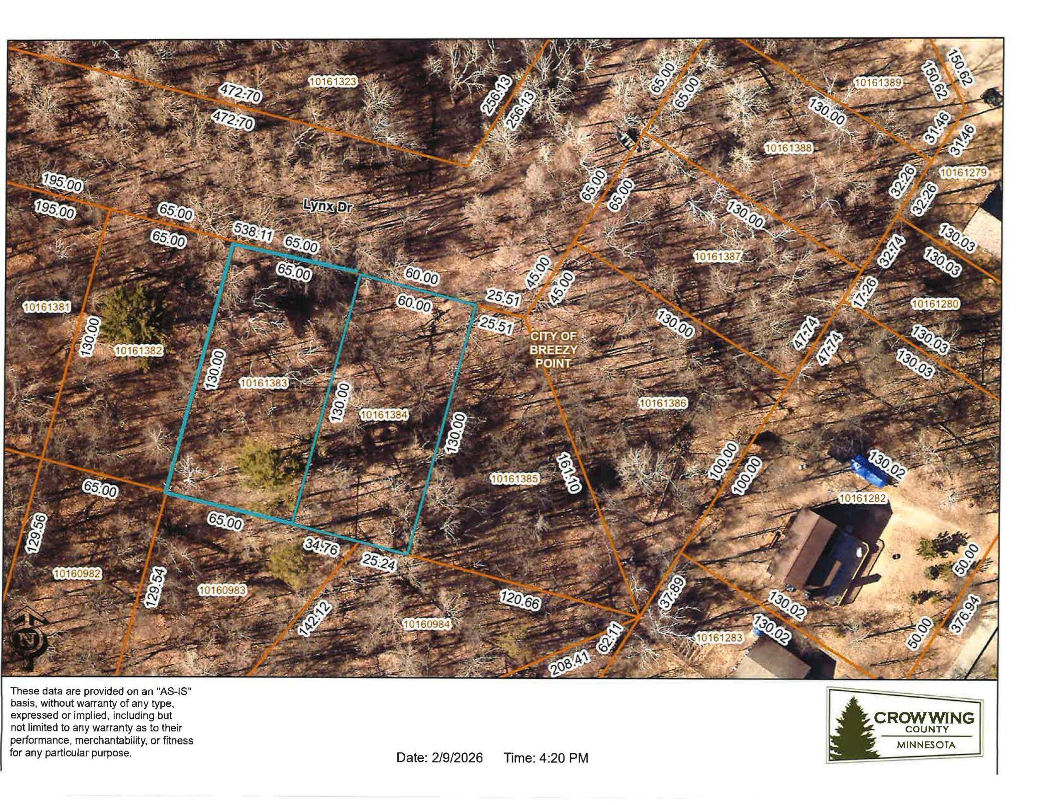 TBD Lots 200 & 201 Lynx Drive, Breezy Point, MN 56472
