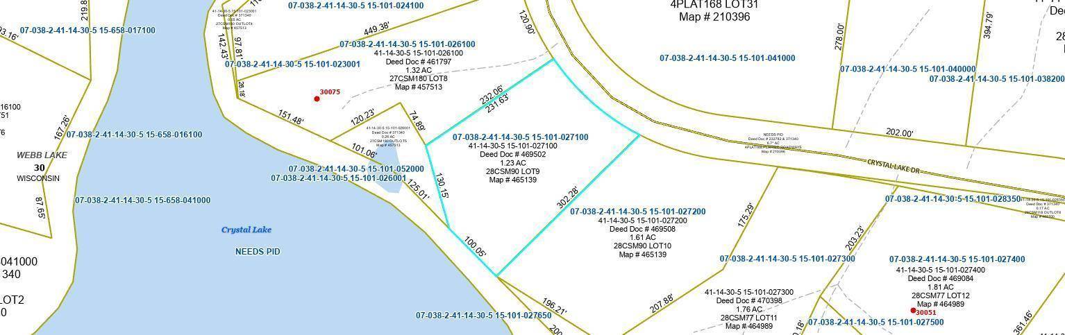 Lot 9 Crystal Lake DR, Danbury, WI 54830