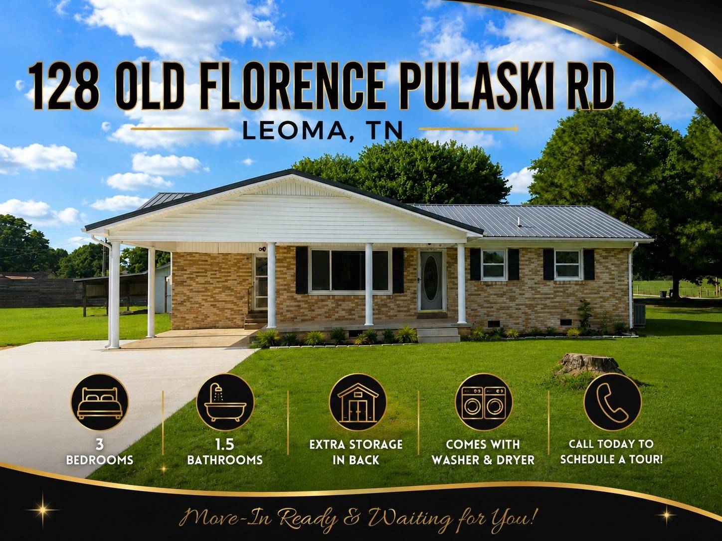 128 Old Florence Pulaski Rd, Leoma, TN 38468