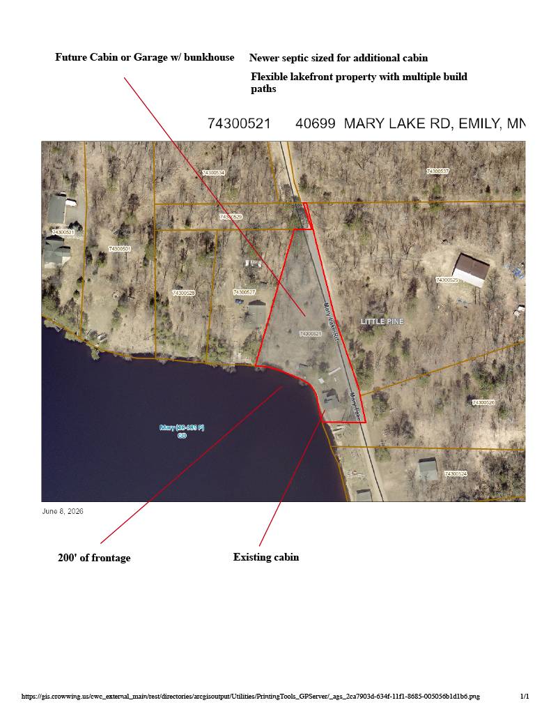 40699 Mary Lake RD, Emily, MN 56447