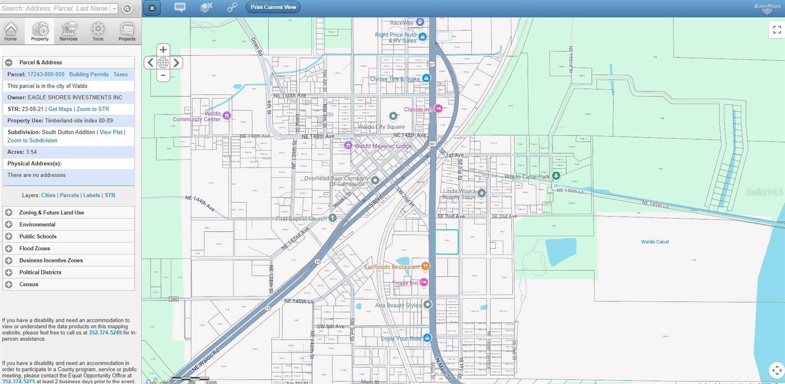 US-301, Waldo, FL 32694