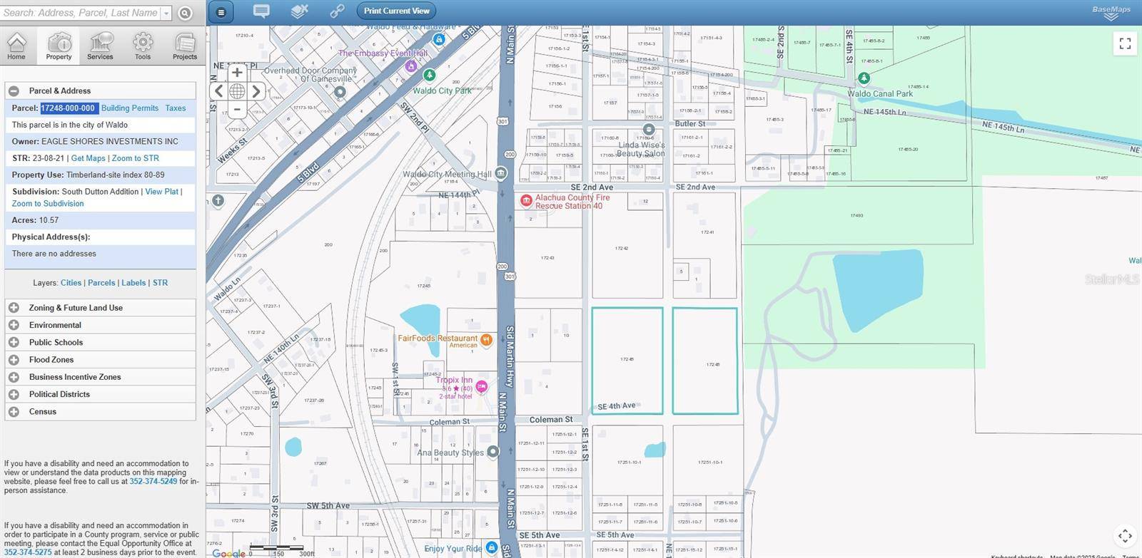 US-301, Waldo, FL 32694