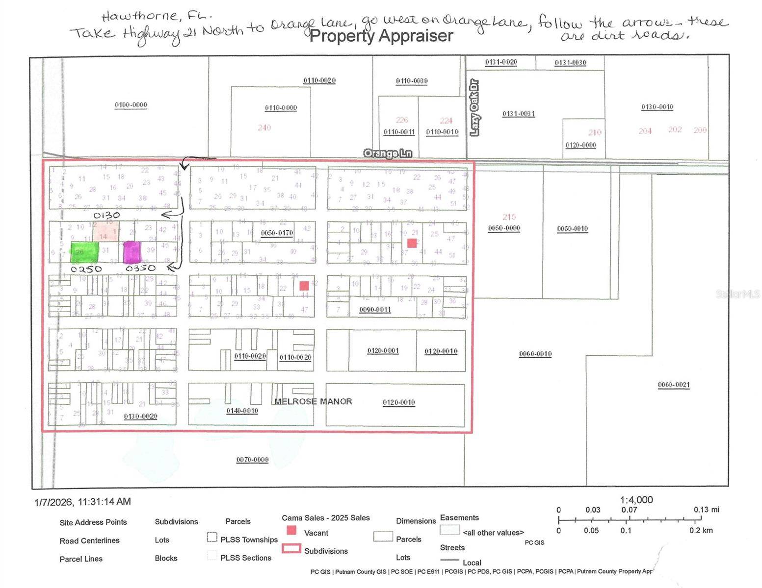 Lots 13-17 UNASSIGNED, Hawthorne, FL 32640