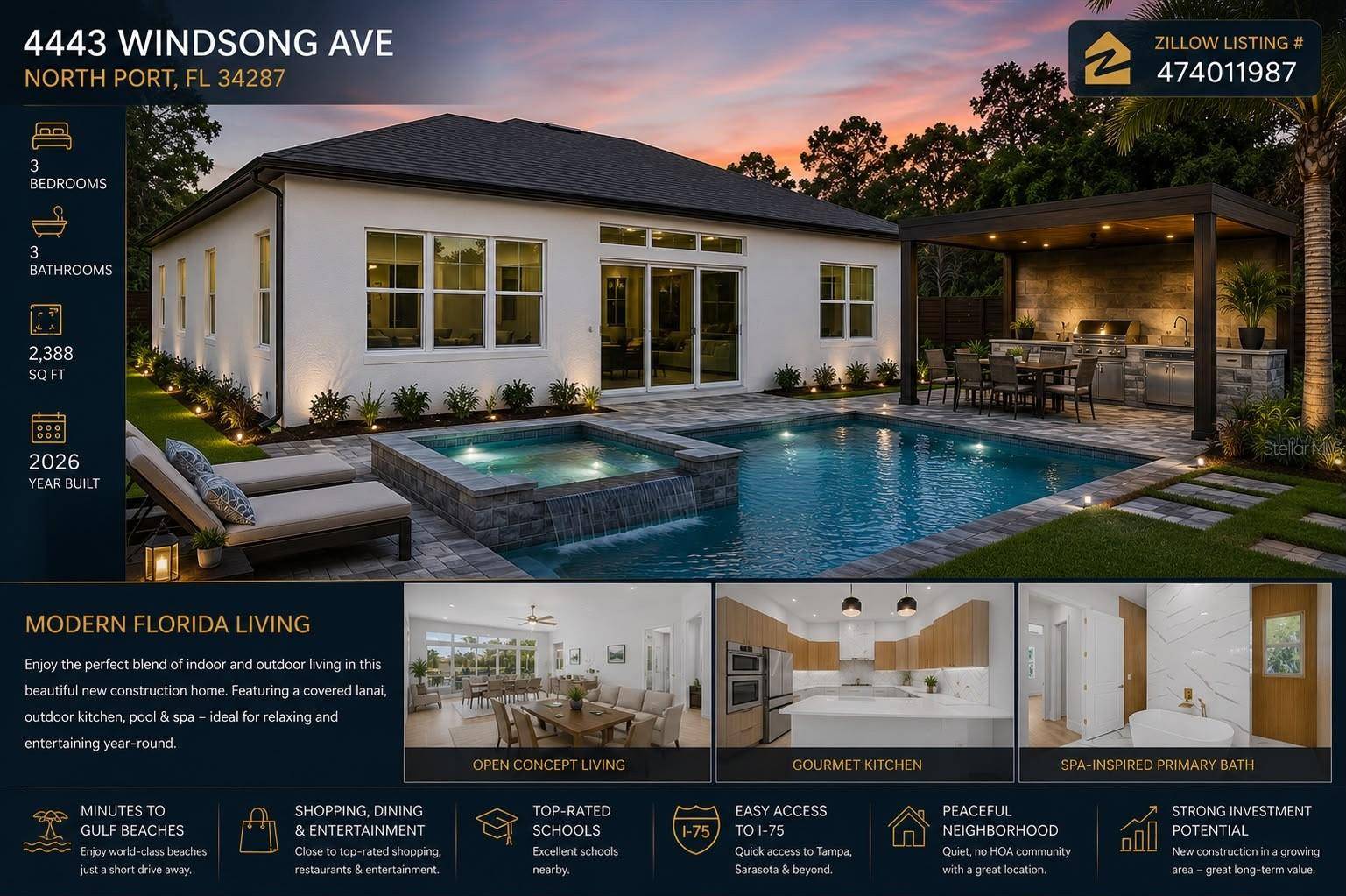 4443 WINDSONG AVE, North Port, FL 34287