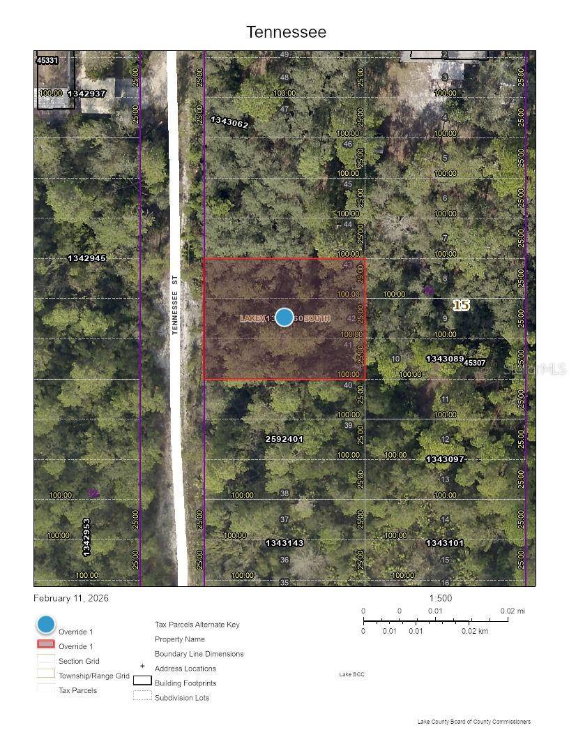 TENNESSEE ST, Paisley, FL 32767