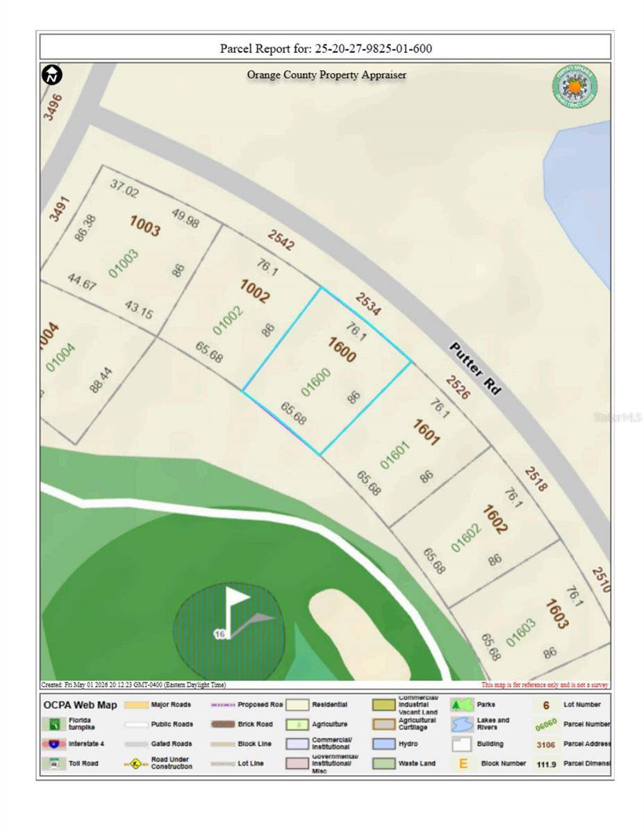 2534 PUTTER RD #1600, Zellwood, FL 32798