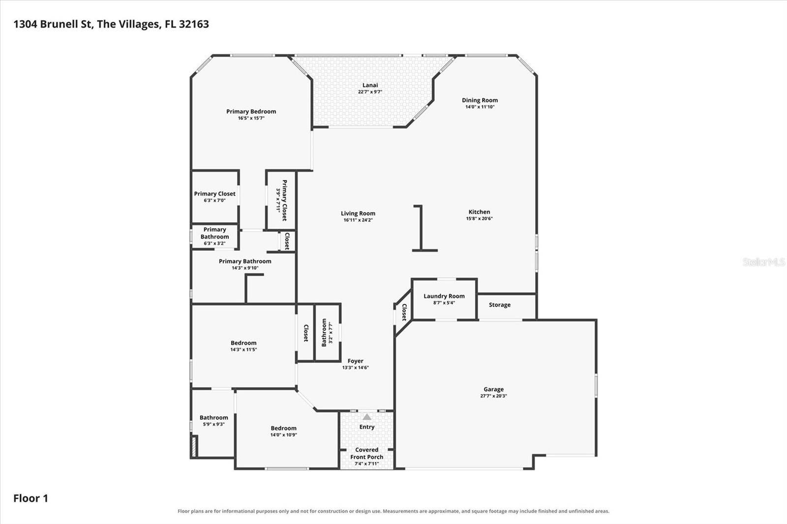 1304 BRUNELL ST, The Villages, FL 32163