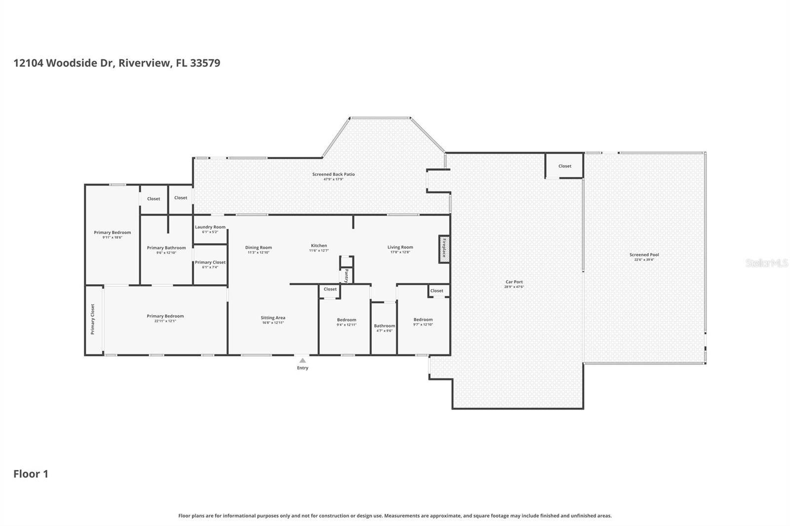 12104 WOODSIDE DR, Riverview, FL 33579