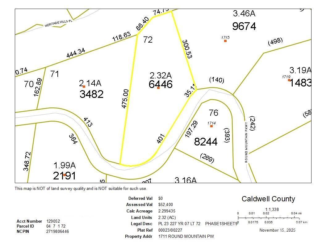 2.32 acres Lot 72 Round Mountain Pkwy #72, Lenoir, NC 28645