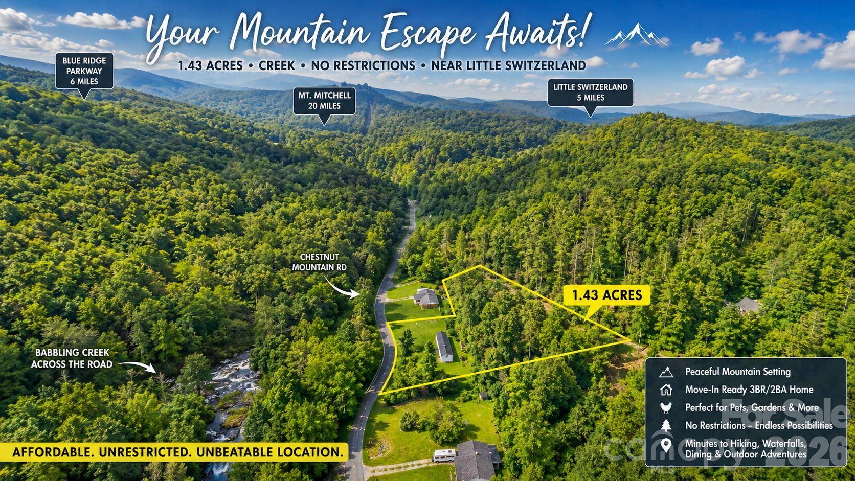 492 Chestnut Mountain RD, Spruce Pine, NC 28777