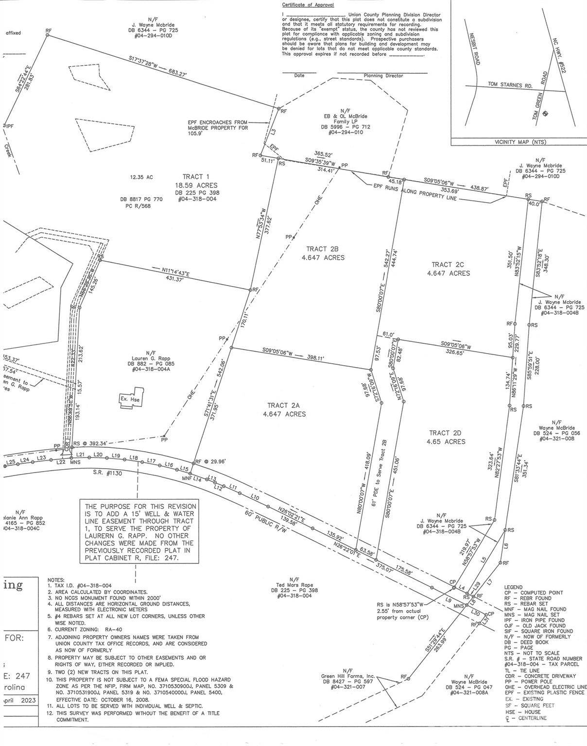 0 Tom Greene RD #Lot 2A, Waxhaw, NC 28173