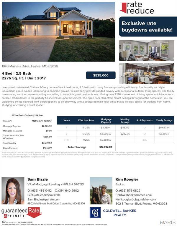 1946 Masters DR, Festus, MO 63028