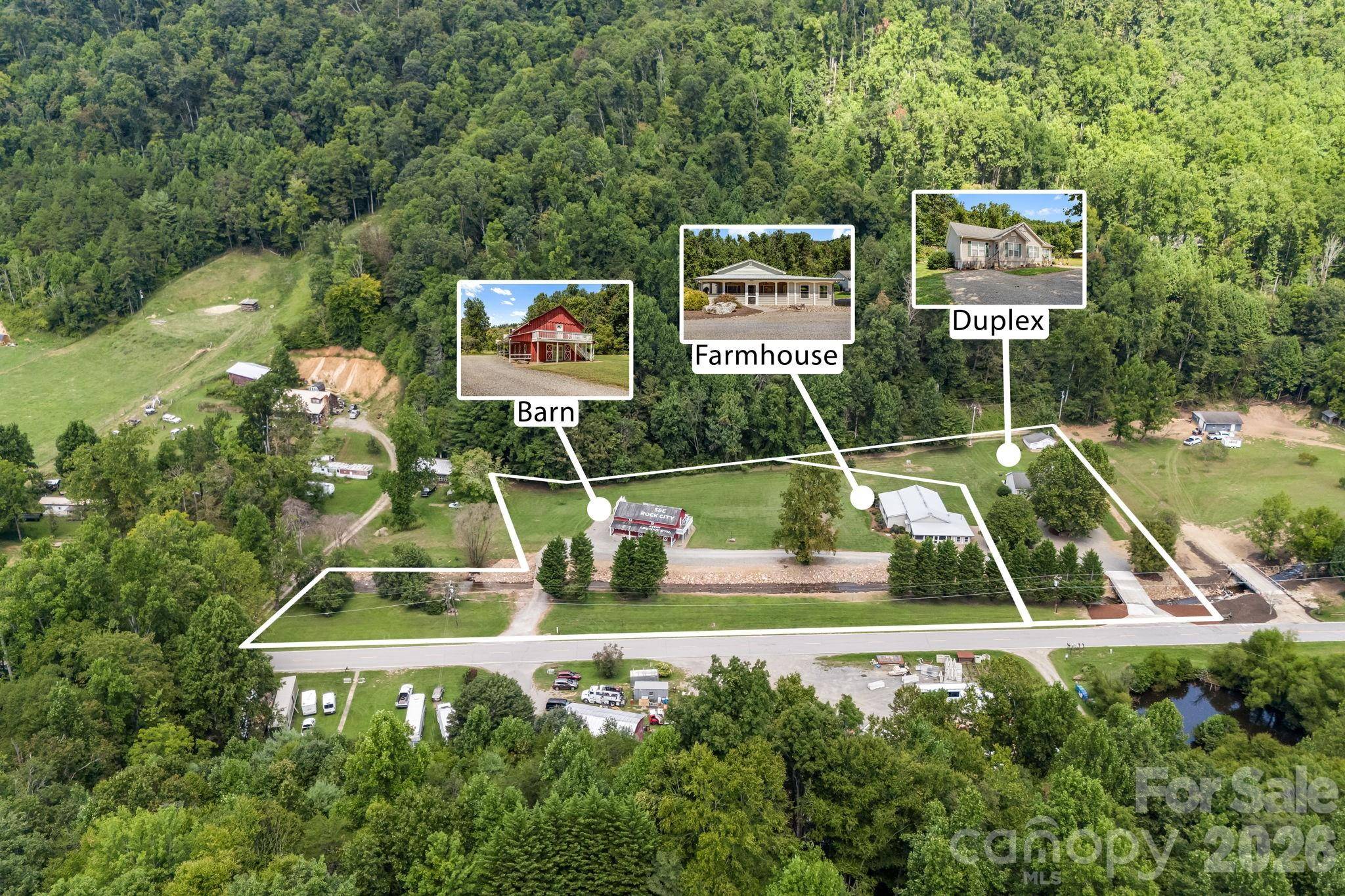 632 and 656 N Fork RD, Barnardsville, NC 28709