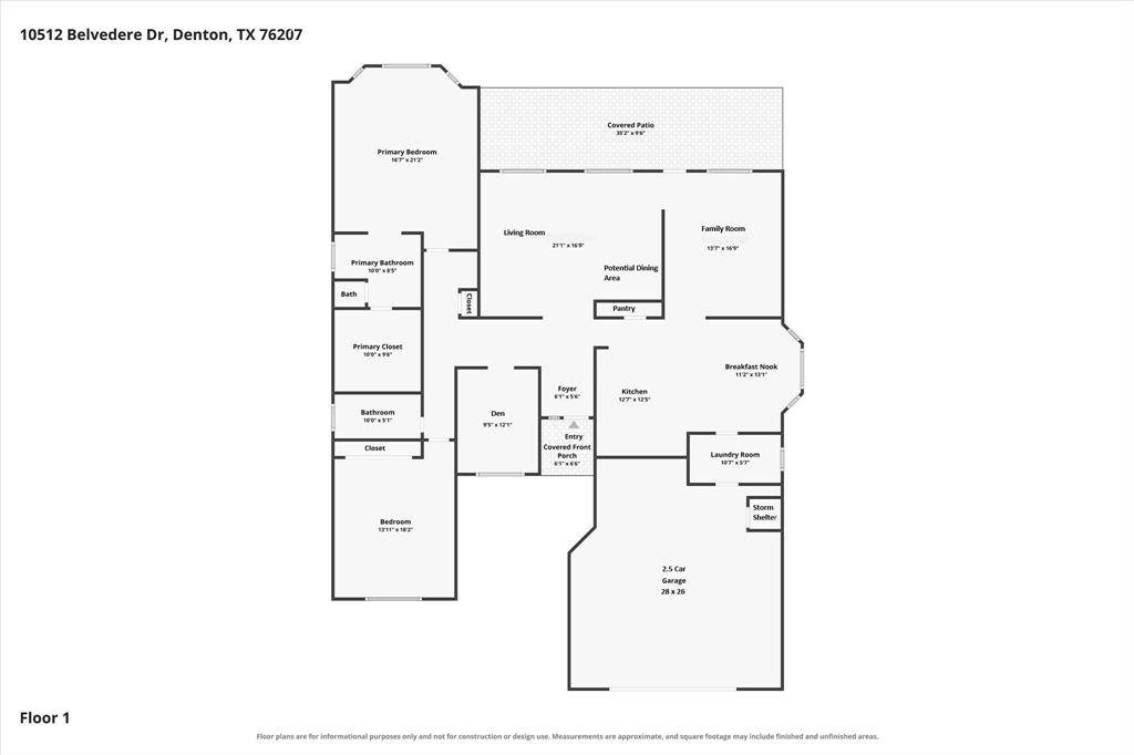 10512 Belvedere Drive, Denton, TX 76207